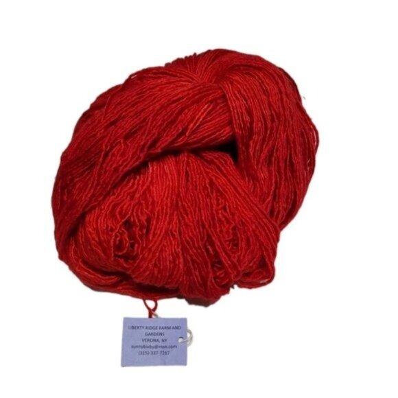Liberty Ridge Red Hand Dyed Deschutes Silk/Wool Yarn - Picture 1 of 4